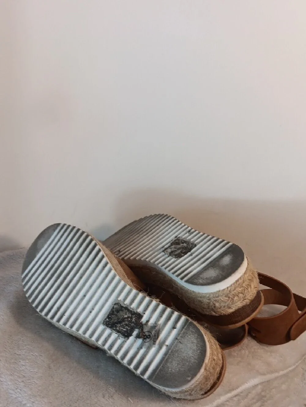 Soda Tan Platform Espadrille Ankle-Strap Sandal